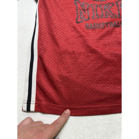Vintage Nike Basketball Jersey Boys Small Youth Sport Mesh Athletic Y2k - Flaw - Picture 3 of 11